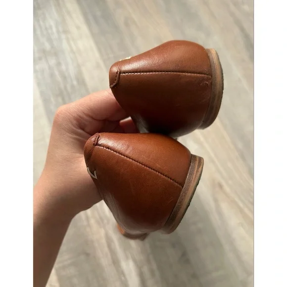 Zodiac Women's Brown Hill Pointed Toe Slip-On Flats Shoes Size 9 Leather Comfy - Picture 6 of 10
